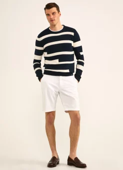 Pull A Rayures En Intarsia