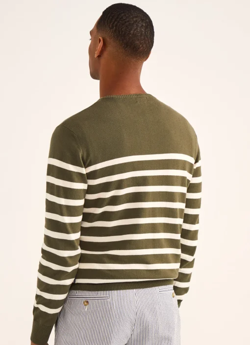 Pull A Rayures En Intarsia