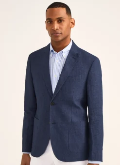 Veste A Boutons En Lin