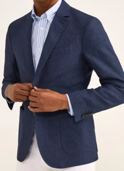 Veste A Boutons En Lin